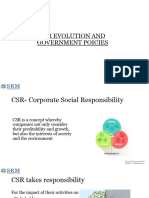 CSR Evolution and Government Poicies
