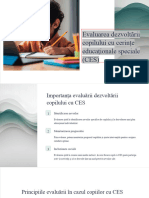 Evaluarea Dezvoltarii Copilului Cu Cerinte Educationale Speciale CES