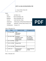 Rundown Daurah 2022