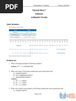 Tutorial 7 Solutions