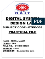 DIGITAL SYSTEM DESIGN LAB Mitali