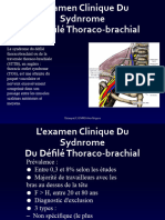 Syndrome Du Defile Thoraco Brachial