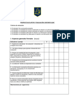 Pauta de Evaluación Diversificada