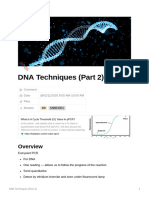 DNA Techniques (Part 2)