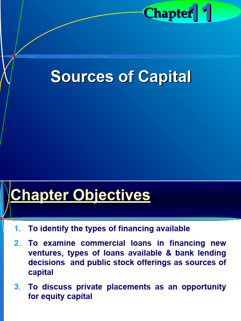Sources of Capital for New Ventures | PDF | Venture Capital | Corporate ...