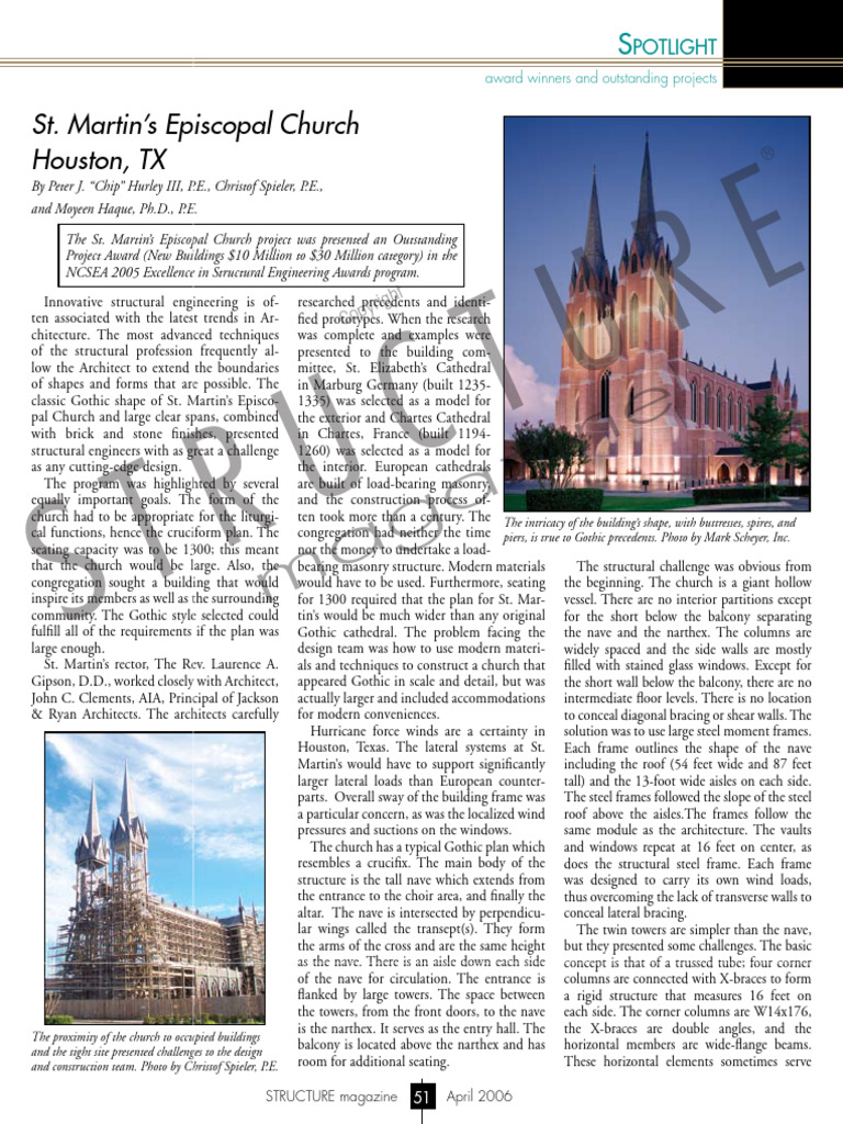 D Spotlight ST Martins Church1 | PDF | Framing (Construction) | Gothic ...