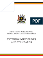 Agricultural Extension Services Guidelines