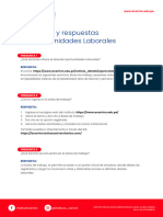 Preguntas y Respuestas OPORTUNIDADES LABORALES