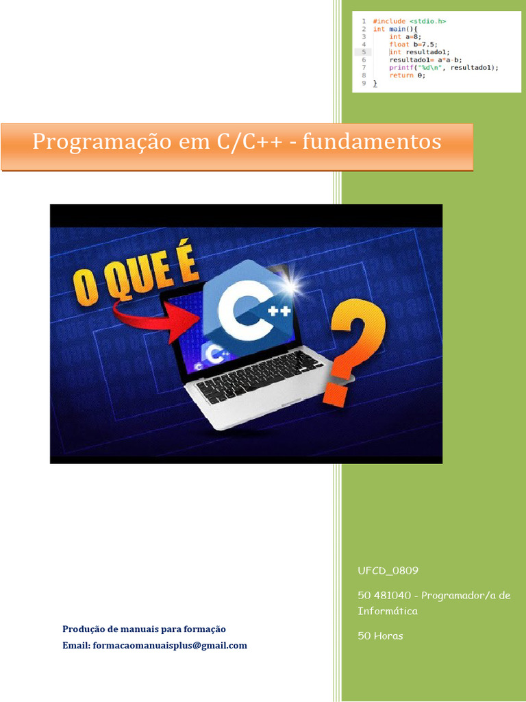 UFCD 0809 Programação em CC++ Í - Fundamentos - Índice | PDF | C ...
