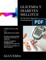 Glicemia y Diabetes Fisiopatología UDALBA 2022