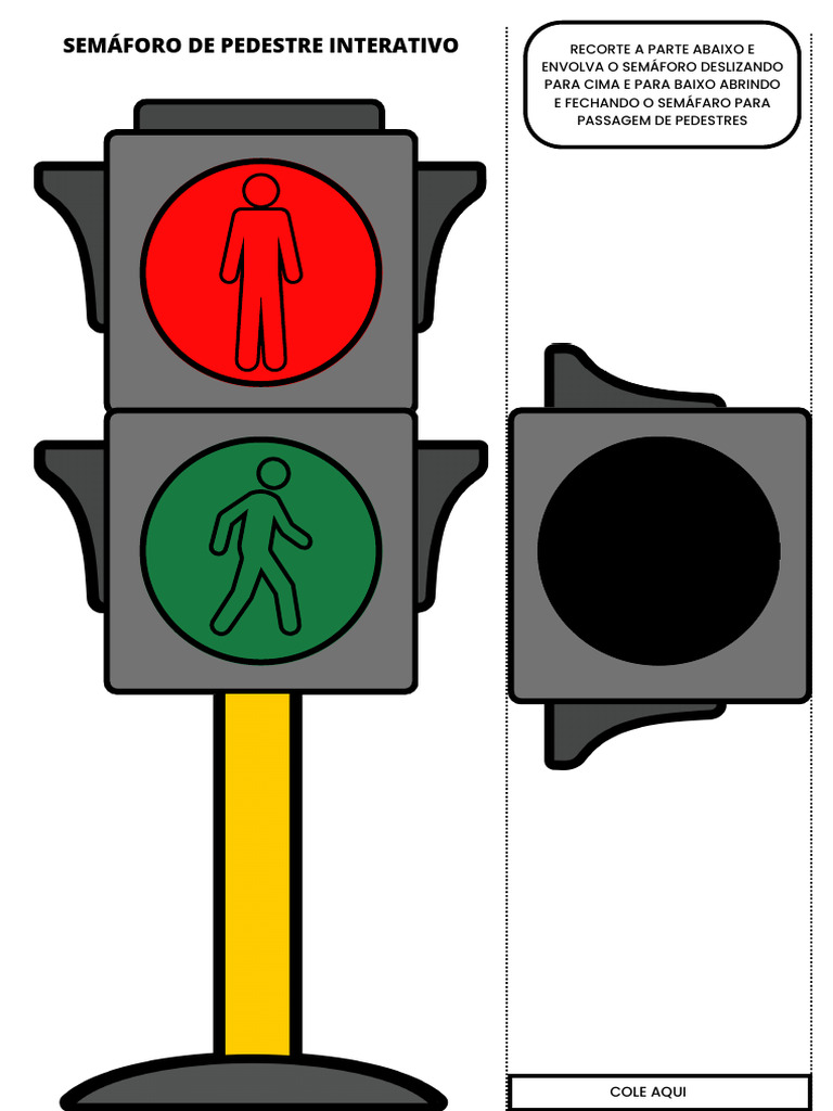Semáforo Pedestre Interativo para Imprimir | PDF