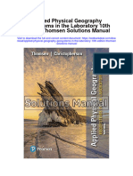 Applied Physical Geography Geosystems in The Laboratory 10th Edition Thomsen Solutions Manual