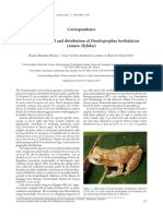 Dendropsophus Berthalutzae - Advertisement Call and Distribution - Moura Et Al. (2012)