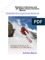 Applied Statistics in Business and Economics 4th Edition Doane Solutions Manual
