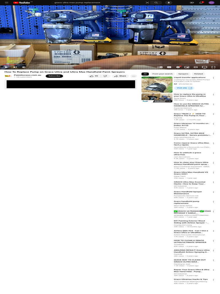 Repair Your Graco Ultra & Ultra Max Hand Held Pump Replacement