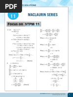 Functions Maclaurin Series: Focus STPM 1 Focus On STPM 11