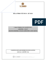 Relatório Técnico 01-01 - Caracterização Amostra 'Am 01'