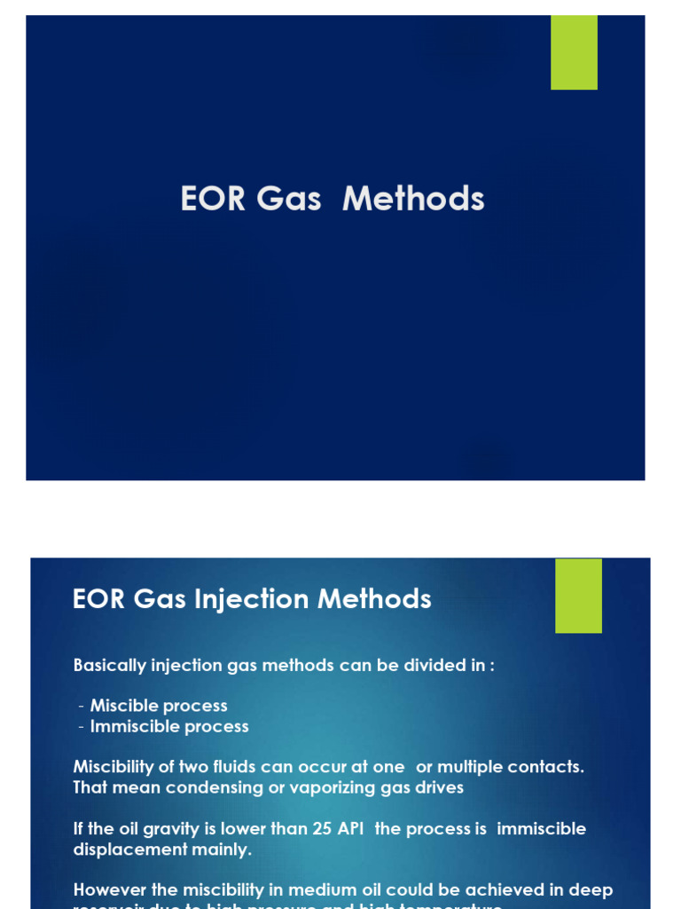 Gas Injection EOR | Download Free PDF | Enhanced Oil Recovery ...