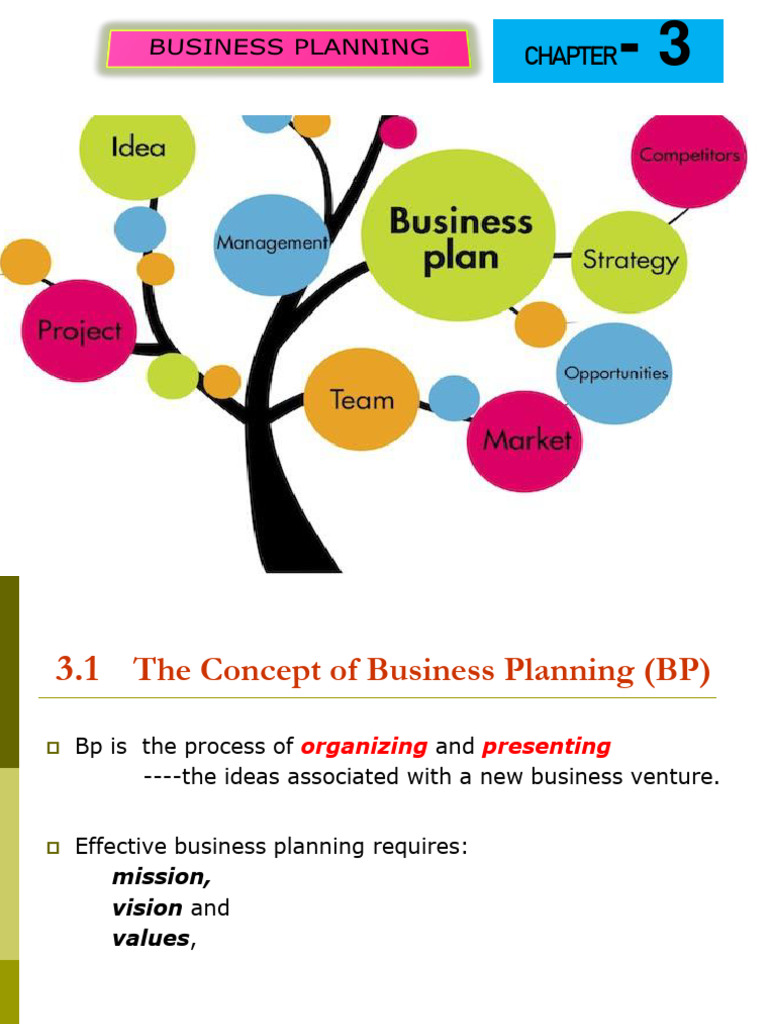 Chapter 3 Business Planning Pdf Business Plan Feasibility Study