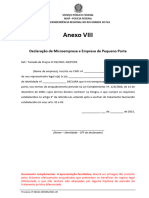 Anexo VII - Modelo de Declaração de ME EPP