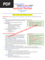 Grade X Political-Parties Notes Cbse