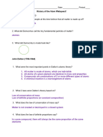 History of The Atom Webquest ANSWERS