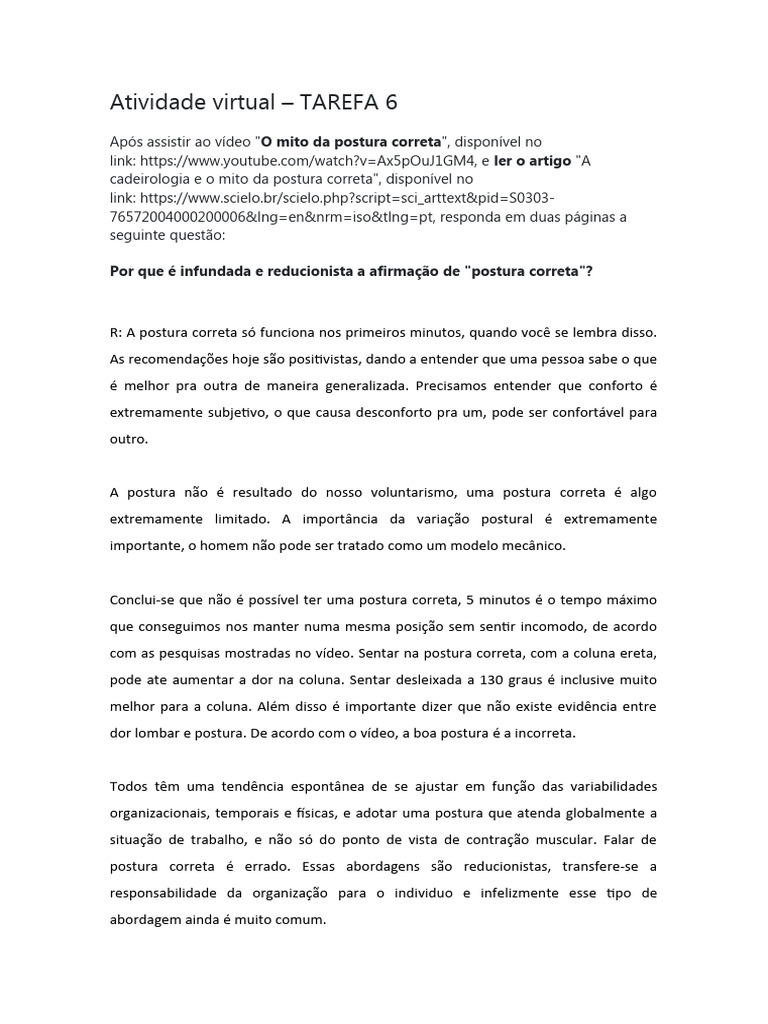Atividade Virtual 6 | PDF