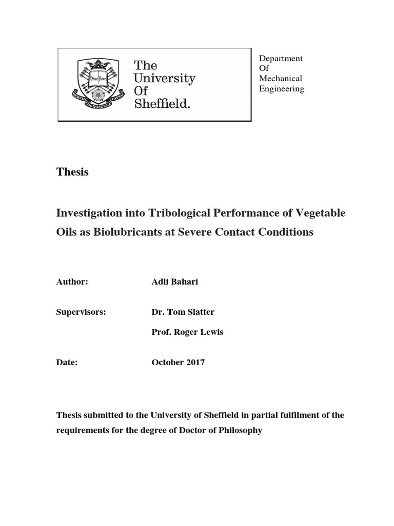 Article Vegetable Oil PDF Lubricant Friction