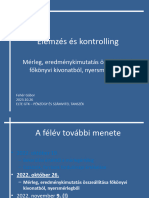 Előadás - Mérleg-EK - Főkönyvből ELTE Elemzés És Kontrolling