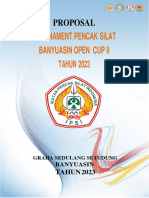 Tournament Pencak Silat Banyuasin Open Cup Ii TAHUN 2023: Proposal