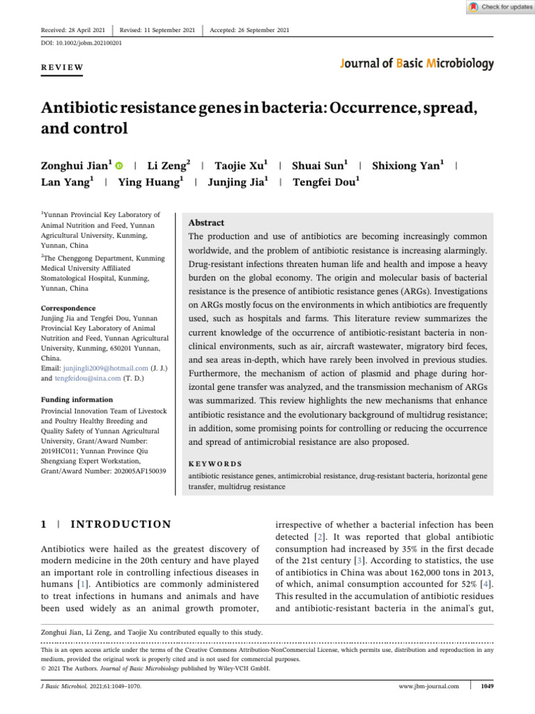 Antibiotic Resistance Genes Review | PDF | Antimicrobial Resistance ...