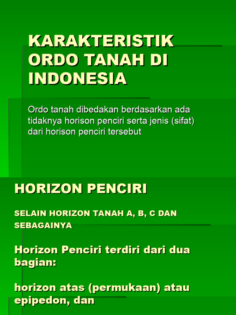 Kuliah 3 Jenis Dan Ordo Tanah | PDF | Ilmu Sosial | Griya & Taman
