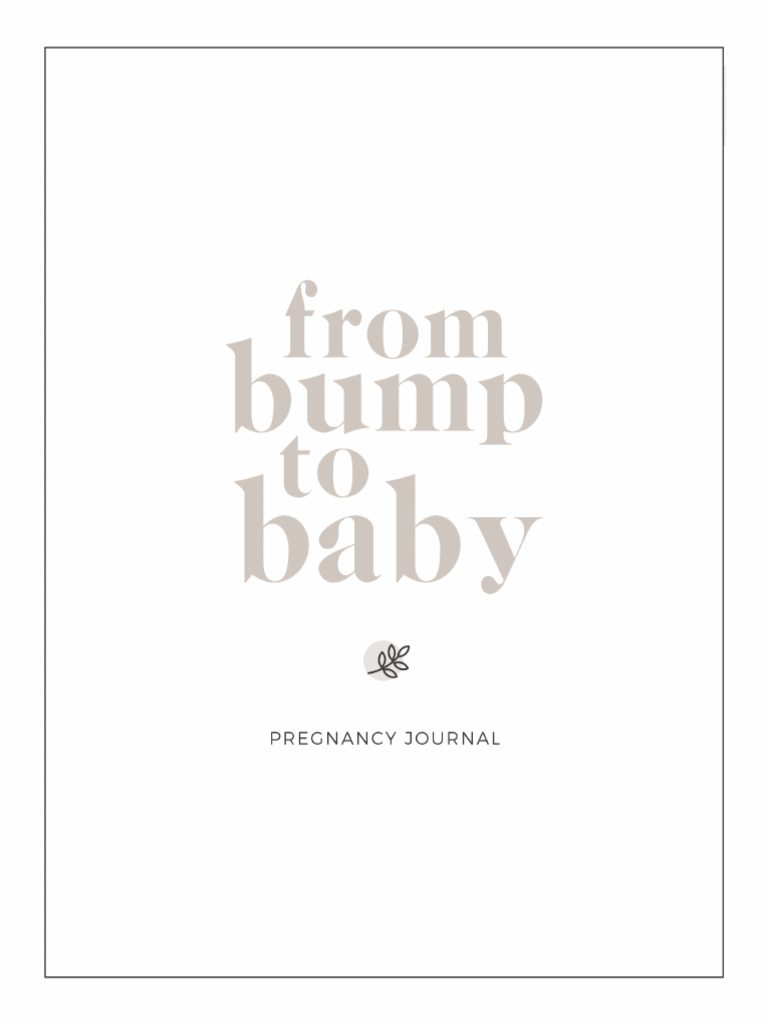 Pregnancy Journal Printable Pack | PDF