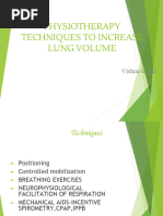 PT Management To Increase Lung Volume