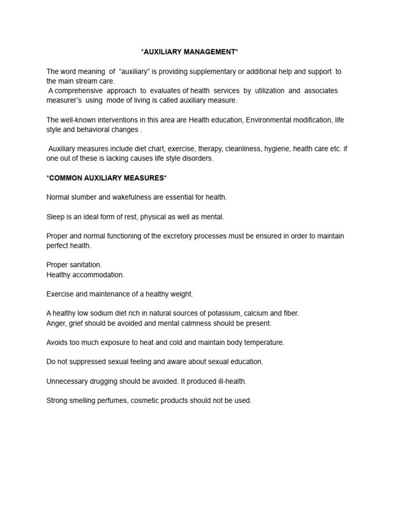 Auxiliary and Ancillary Management in Homoeopathy PDF Psychotherapy