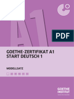 Goethe-Zertifikat A1 Start Deutsch 1 Modellsatz