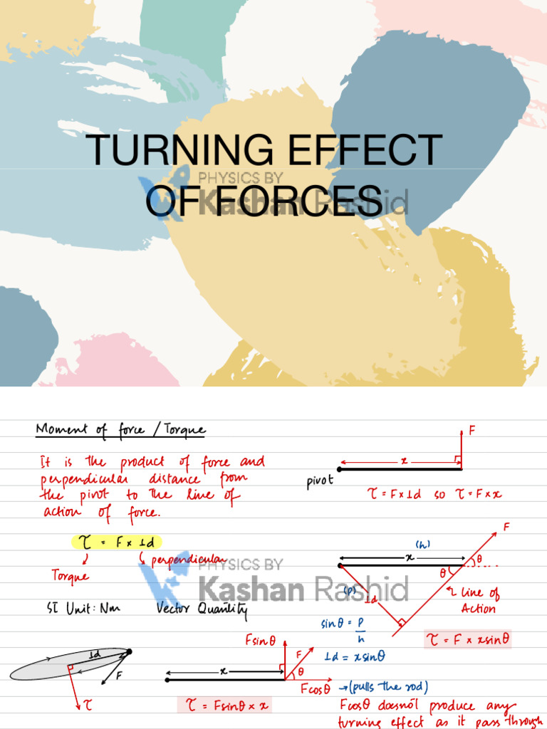 Torque and Moment of Forces Guide | PDF | Force | Mechanical Engineering