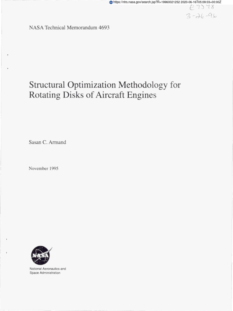Aircraft Engine Disk Optimization Method | PDF | Stress (Mechanics ...