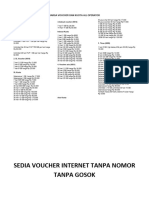 Harga Voucher Dan Kuota All Operator