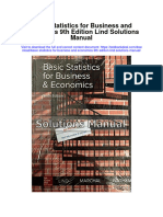 Basic Statistics For Business and Economics 9th Edition Lind Solutions Manual