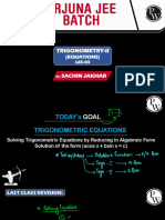 Trigonometry - II 03 - Class Notes