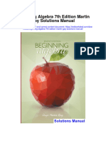 Beginning Algebra 7th Edition Martin Gay Solutions Manual