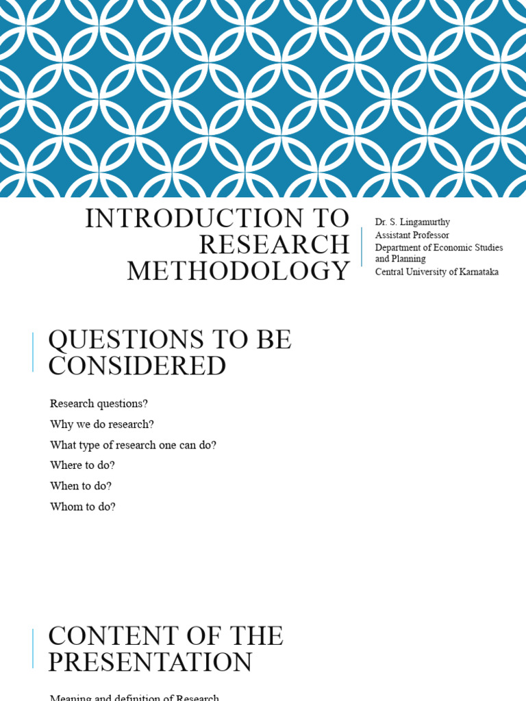 Understanding Research Methodology | PDF | Career & Growth | Science ...