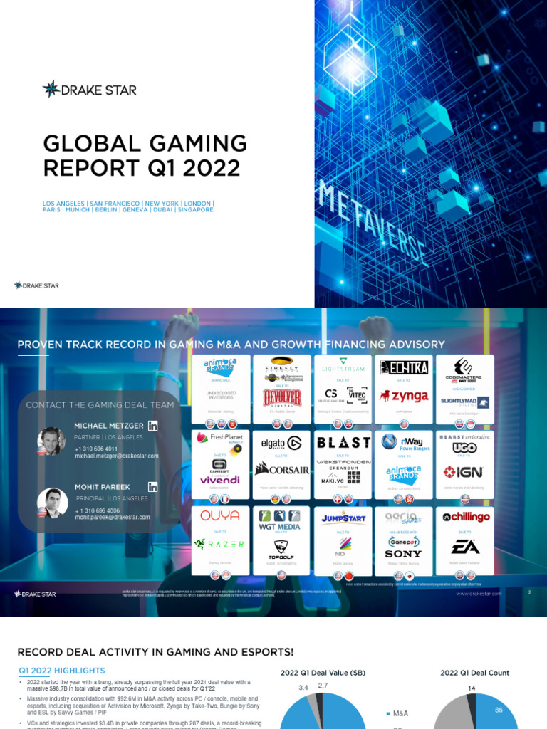 Gaming M&A Insights Q1 2022 Report | PDF | Venture Capital | Corporate ...