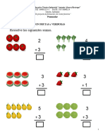 Sumas Con Frutas Editable