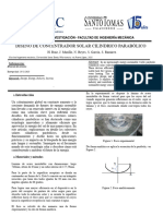 Diseño Concentrador Solar Cilíndrico