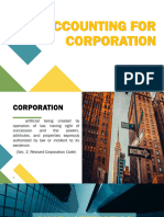 Accounting For Corporation (Review)