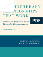 Psychotherapy Relationships That Work Volume 2 Evidence-Based Therapist Responsiveness (John C Norcross Bruce E Wampold)