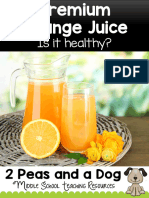 Orange Juice Consumer Awareness Lesson