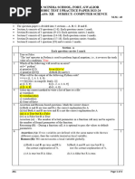 XII CS PT1 Practice Paper